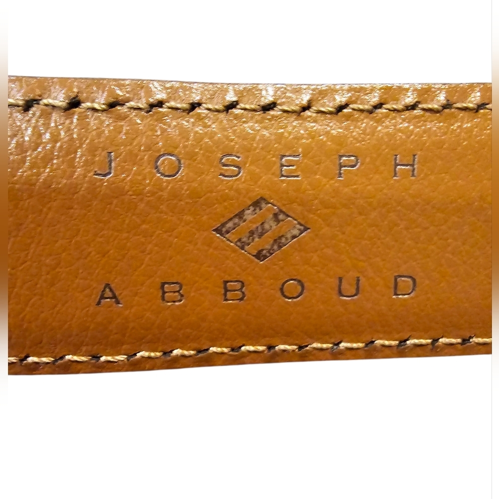 Joseph Abboud Genuine Black Leather Belt - Picture 5 of 8